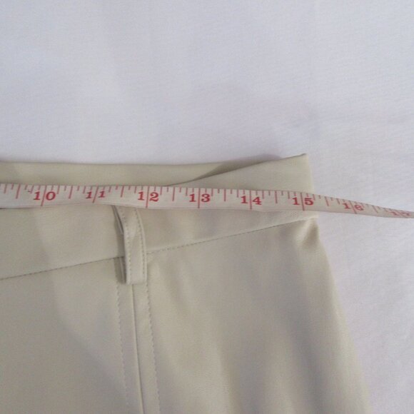 Jason Wu Beige Faux Leather Pants Ankle Slits
New - Picture 9 of 13